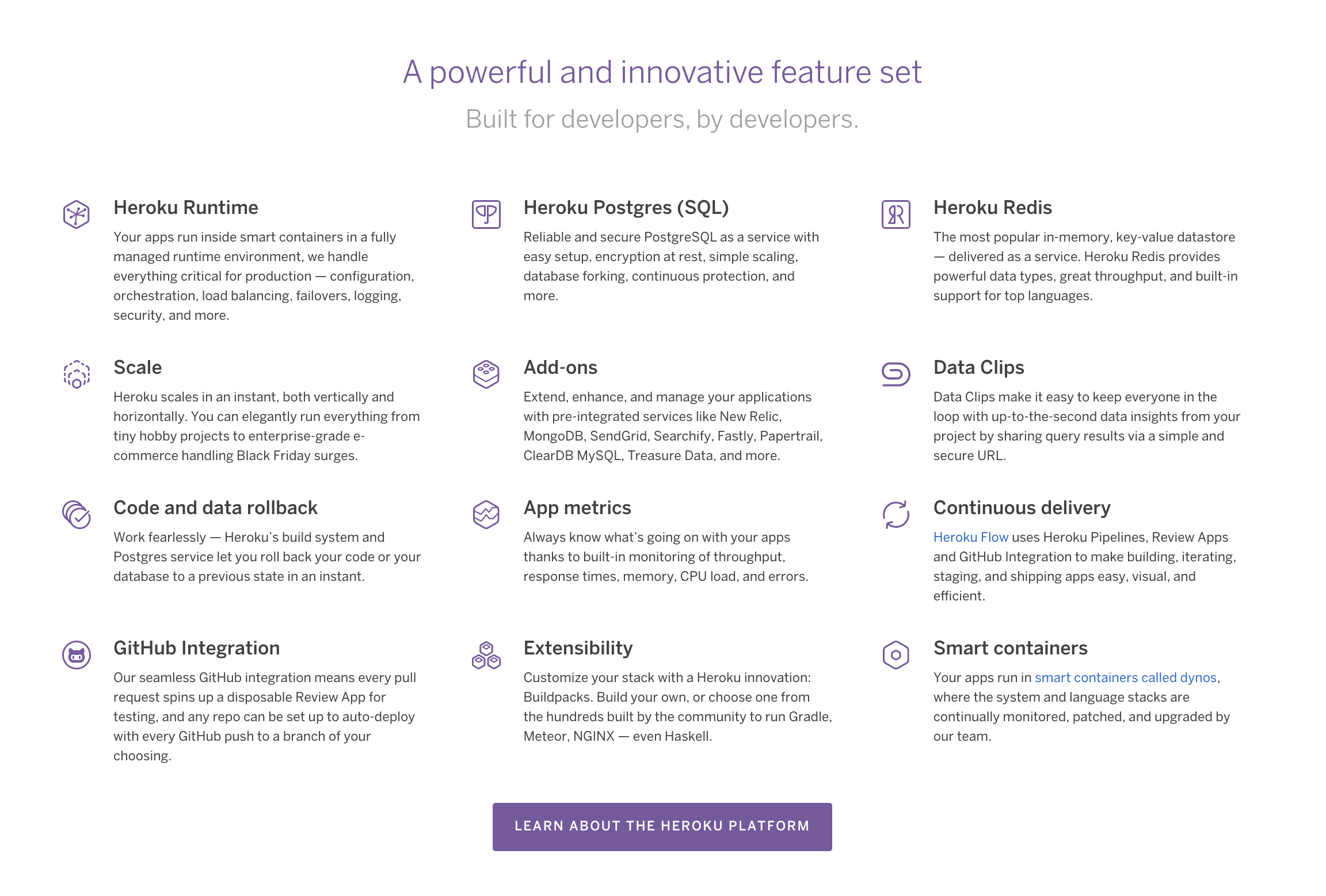 Heroku  screenshot