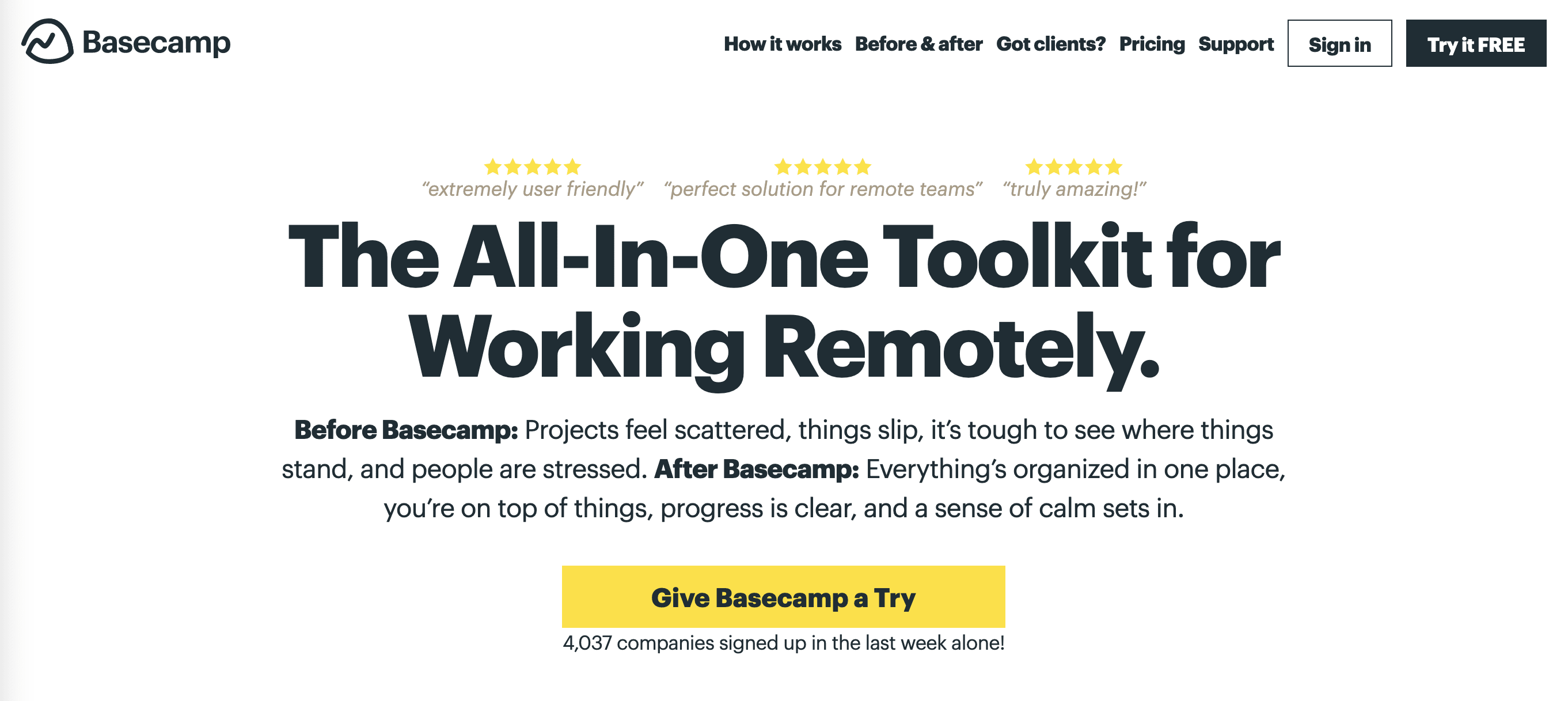 Basecamp  screenshot