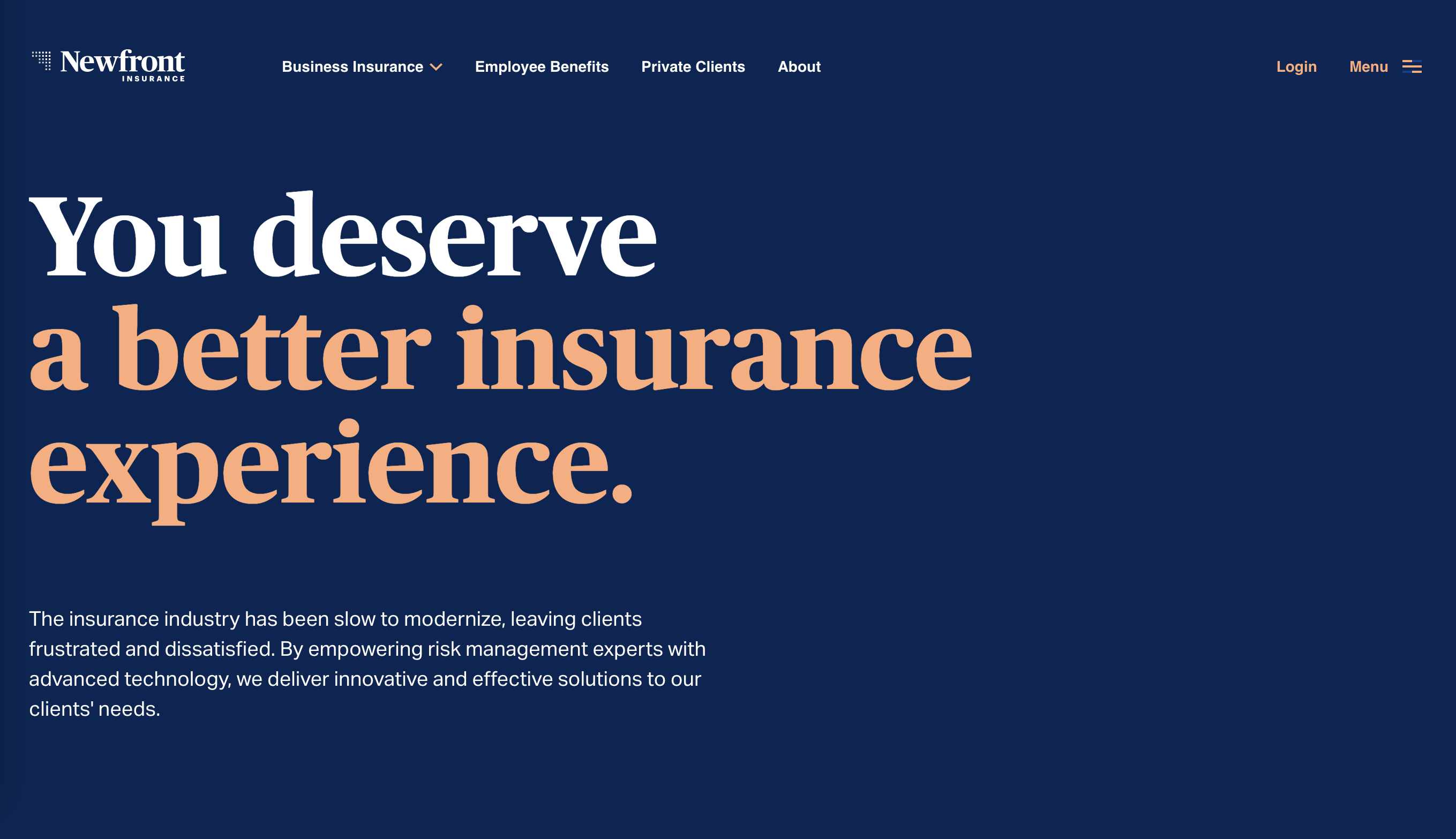 Newfront  screenshot