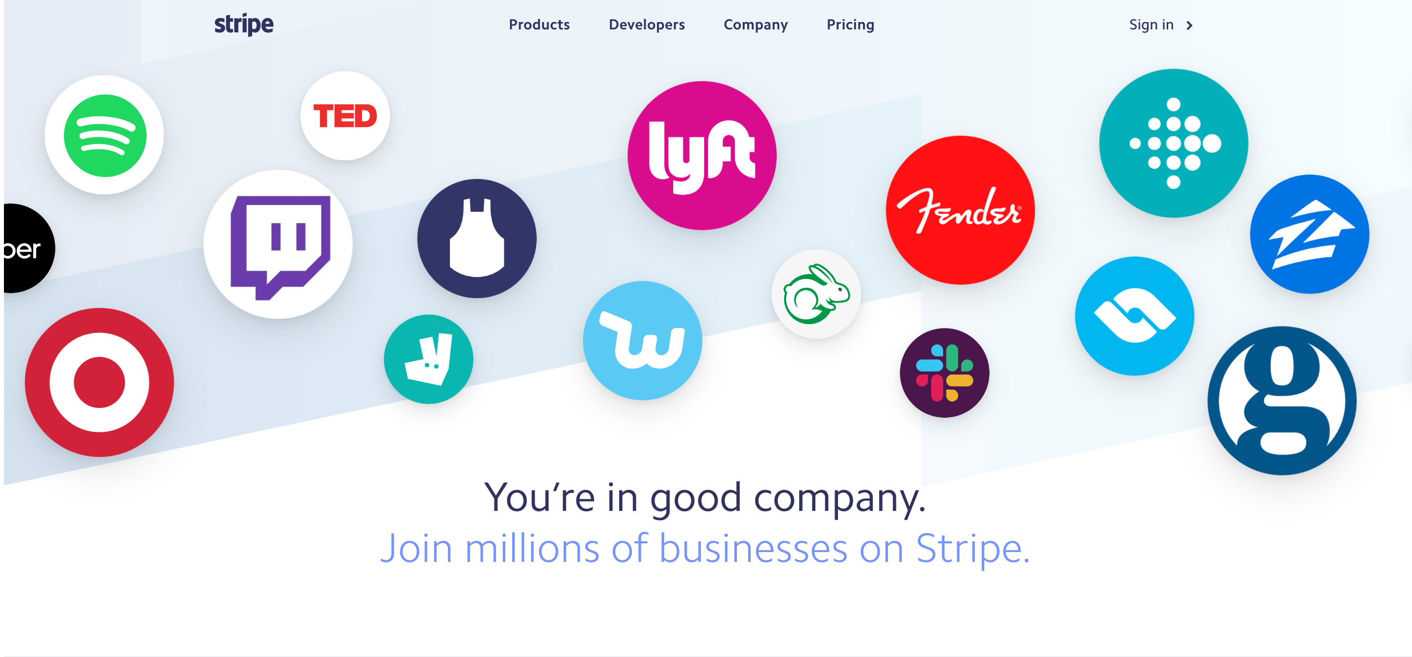Stripe  screenshot
