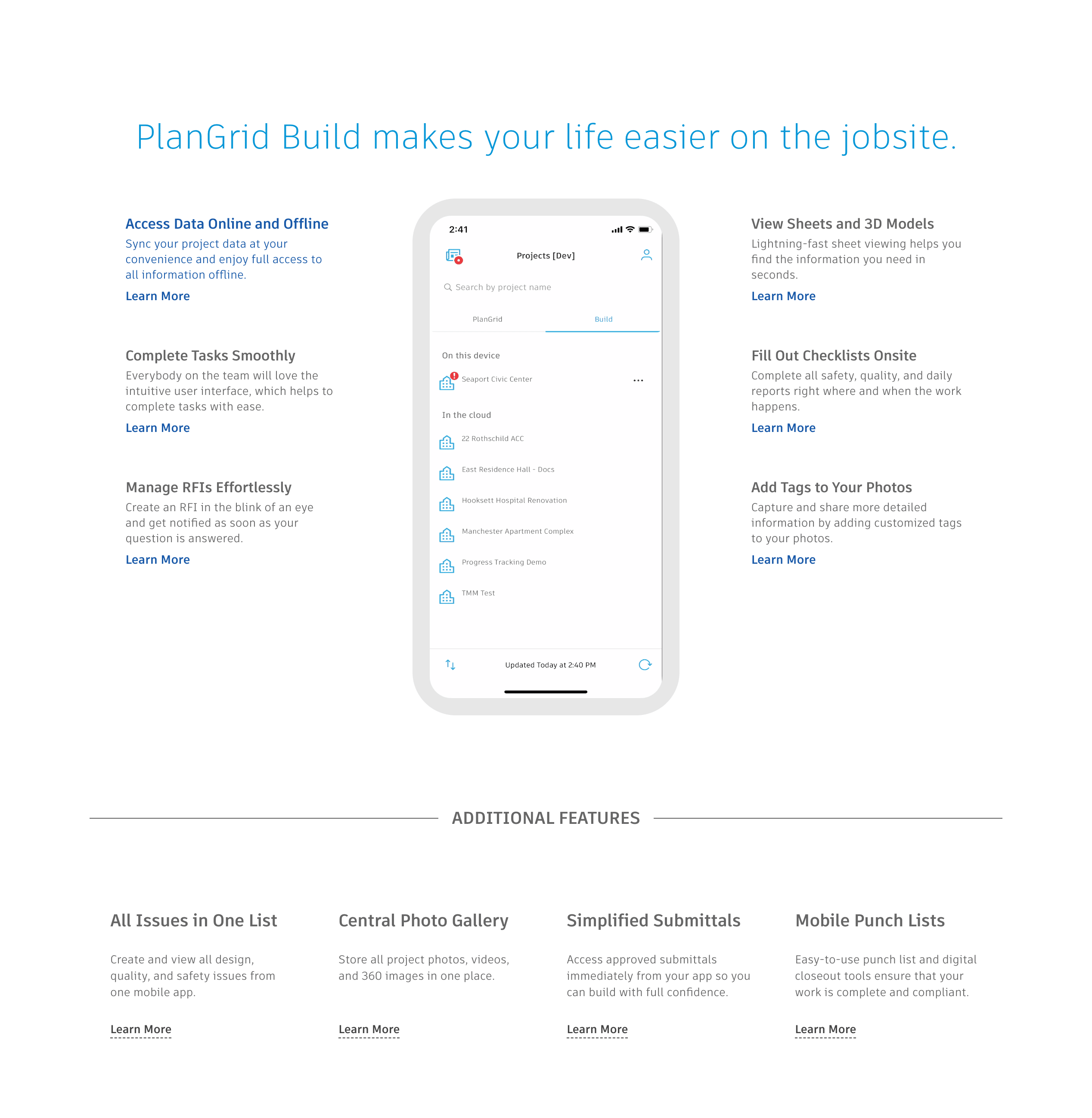 Autodesk PlanGrid  screenshot