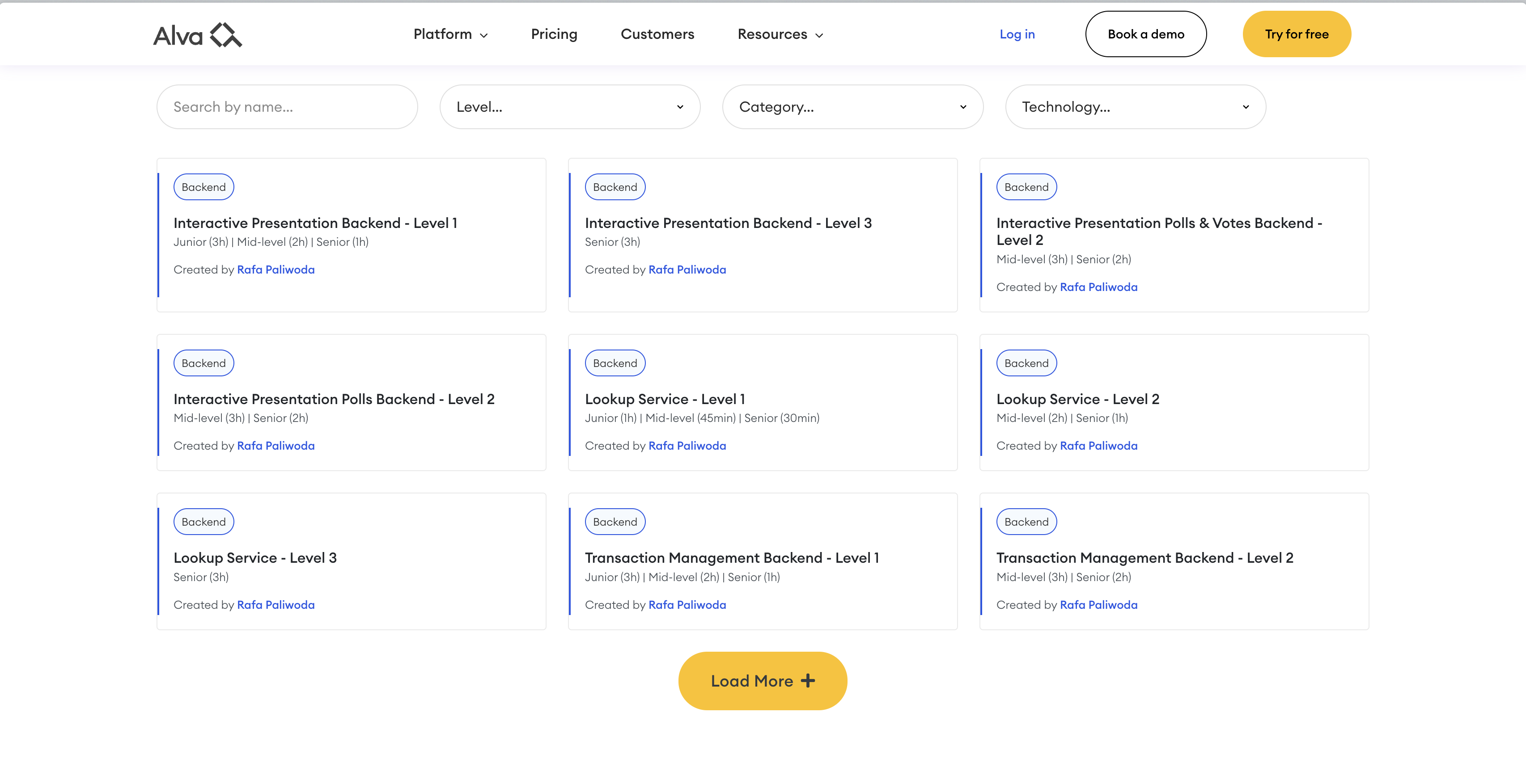 Alva Labs test library