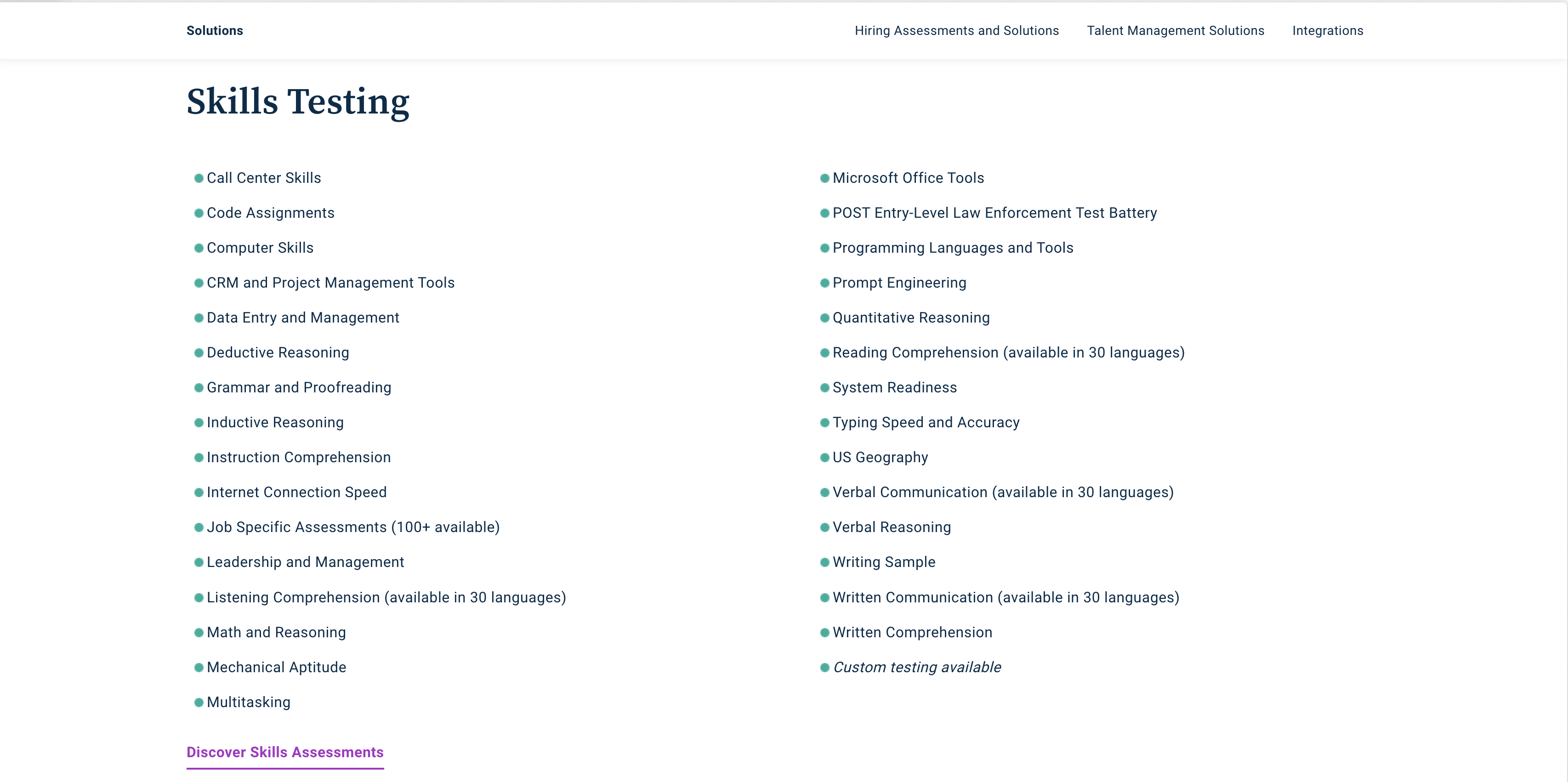 Cangrade test library