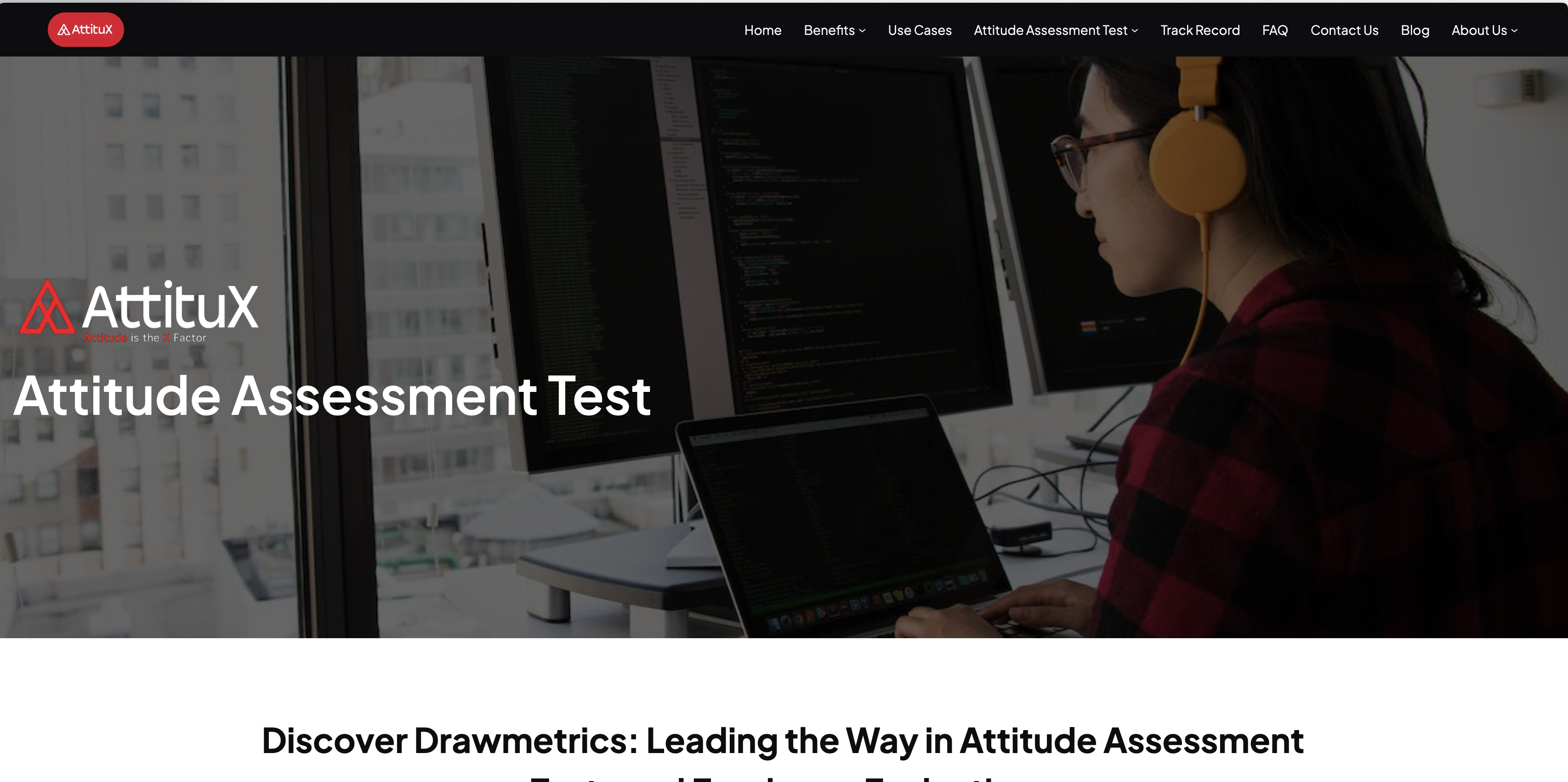 Attitux | Drawmetrics landing page