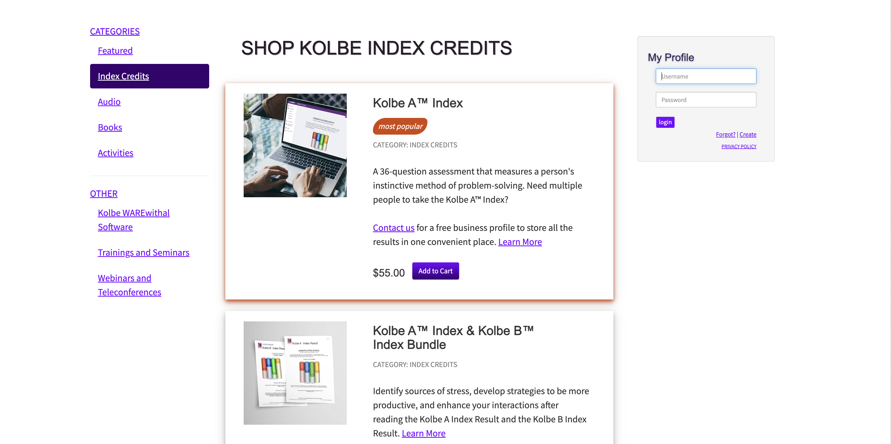 Kolbe Pricing