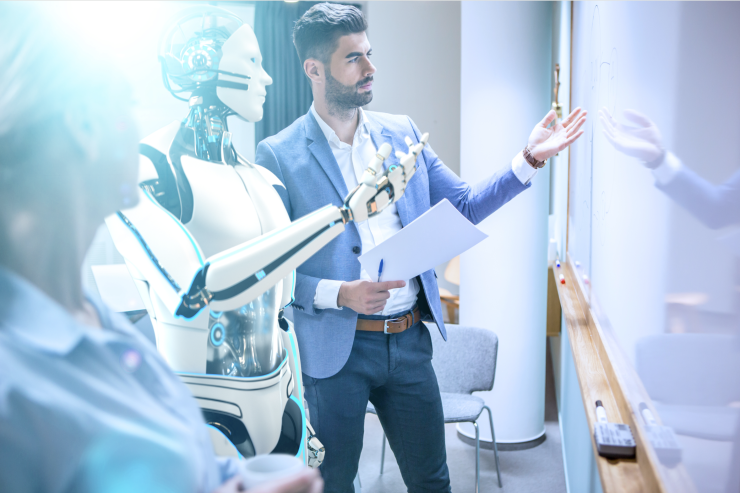 Robot human chatbot